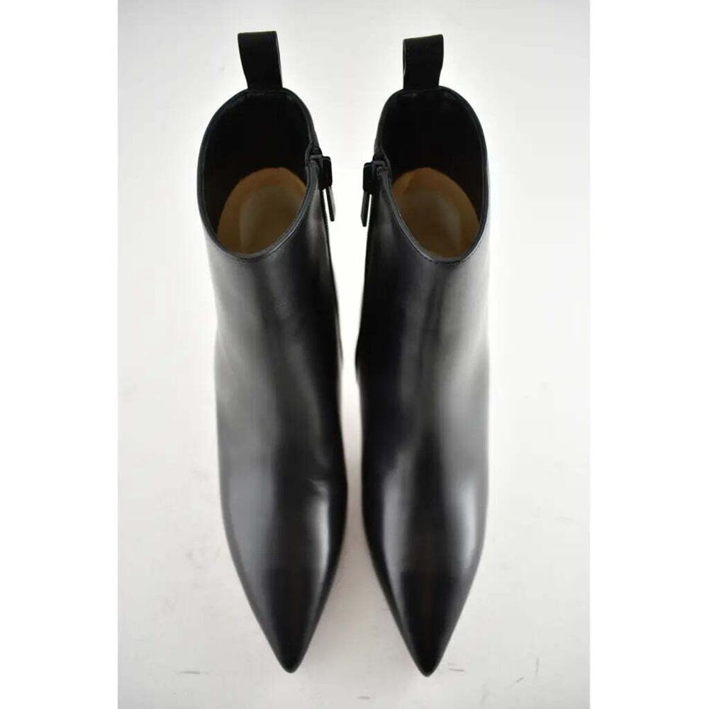 Christian Louboutin Epic Booty 70 Black Calf Leather Zipper Heel Ankle Boot 37.5 - Picture 6 of 12